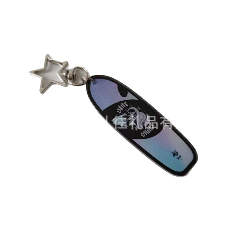 漫画アニメーションプラスチックペンダント透明アクリル板 UV フルカラーキーホルダーモールドなし切断形状|undefined