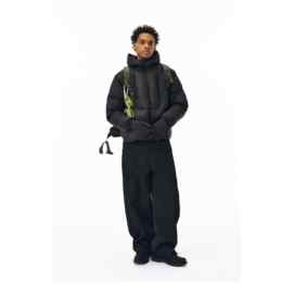 2025年双拉连帽立体短款情侣棉服加厚女新款宽松椰白色保暖外套男