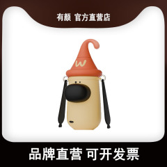 有颜吃盐的鱼小狗保温杯高颜值女学生316l保冷带吸管背带儿童水杯
