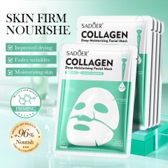 全英文面膜SADOER胶原蛋白深层保湿分体式面膜Facial mask跨境