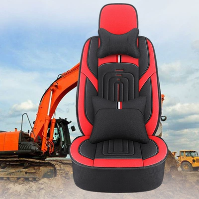 Excavator Seat Covers Made of Linen Material for Sany, Doosan, Caterpillar, Komatsu, Hitachi, Liu Gong, Xugong, Lingong, and Xinyuan Brands