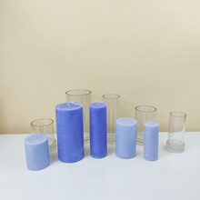 雄威塑料模具外貿款DIY手工蠟燭模具平頂模具圓柱形蠟燭模具