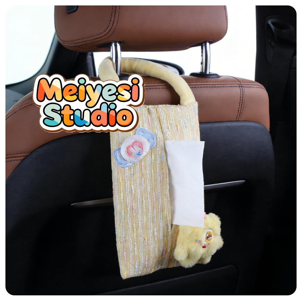 Bolsa de toallas de automóvil personalidad bolsa de dibujos animados lindos arco amor asiento de automóvil colgante sensación de mujer ins