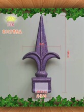 铸铁枪尖门栏杆铁艺圆管标头方钢实心矛尖刺配件热卖围墙栅栏适用