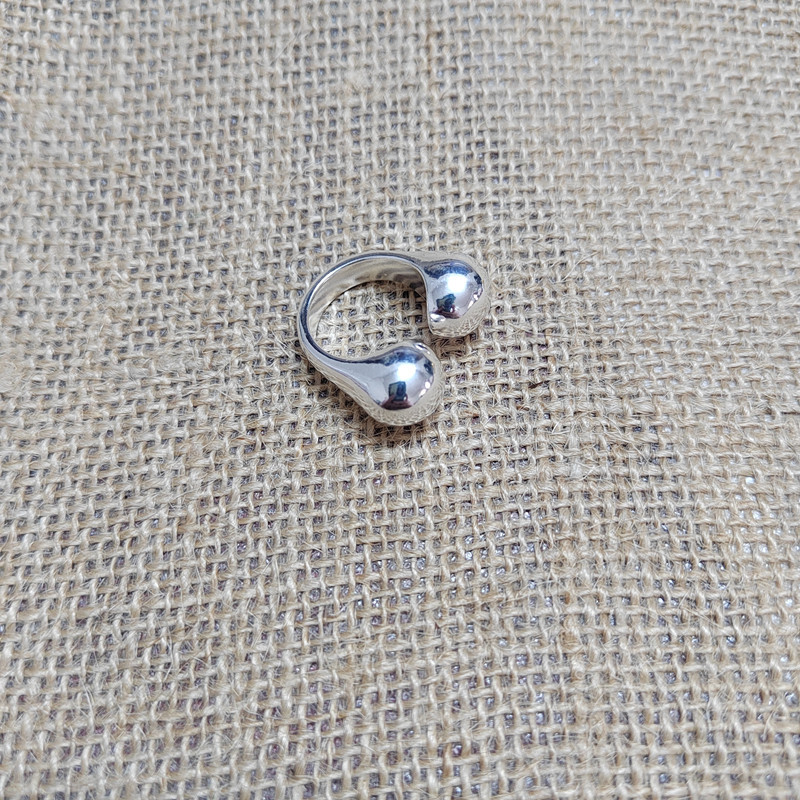 Copper Material Silver Plated Plating Wholesale Jewelry Simple Style Geometric Copper Plating Rings
