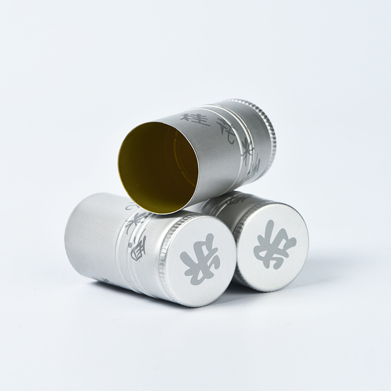 Venta de fábrica cubierta de aluminio antirrobo 3160 botella de vino blanco cubierta de aluminio cubierta de tornillo de vino arroz botella de vidrio de vino cubierta de plástico de aluminio image 4