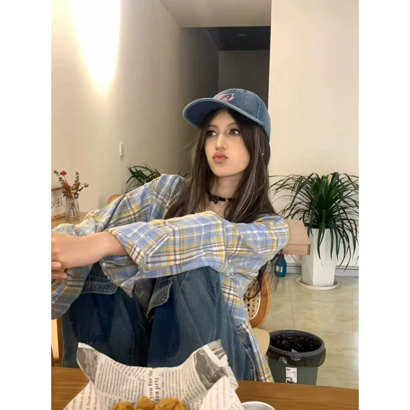 Допамин легкая экстравагантная клетчатая рубашка высокого класса