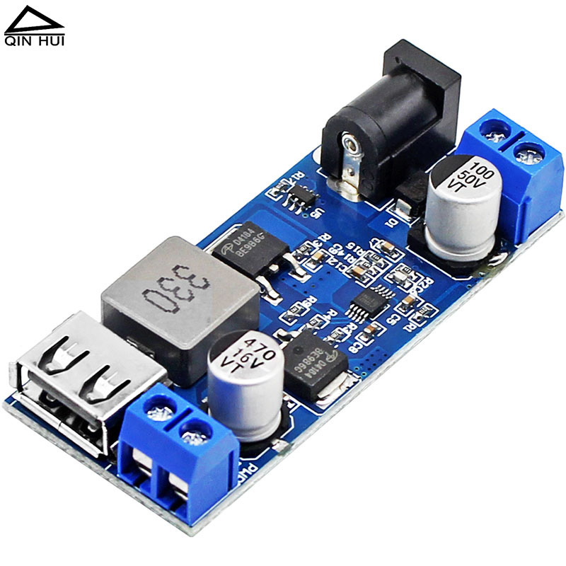 Dc-Dc 24V/12V to 5V 5A Dc Power Supply Step-Down Module Power Converter USB Charging Voltage Regulator Board Dc-Dc 24V/12V to 5V 5A Dc Power Supply Step-Down Module Power Converter USB Charging Voltage Regulator Board