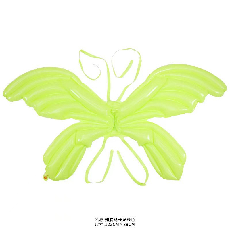 Ángel mariposa alas globo película de aluminio lote mixto colorido mágico macaron inflable para niños puesto al por mayor flash