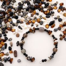 ������ɫϵ��Ȼ��ʯ�ߵ�5-8mm�����ֹ�diy����������Ʒ������ϰ�