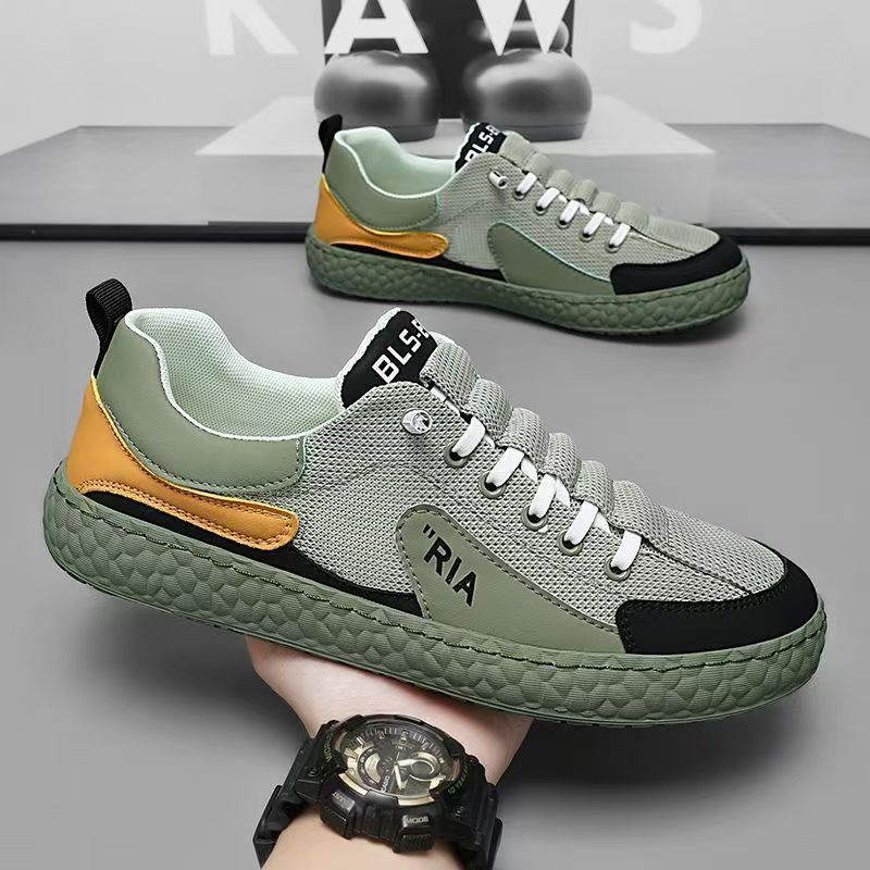 Men's Slip-On Shoes, Summer New Style, Versatile Mesh Breathable Sneakers, Comfortable Soft-Soled Casual Shoes