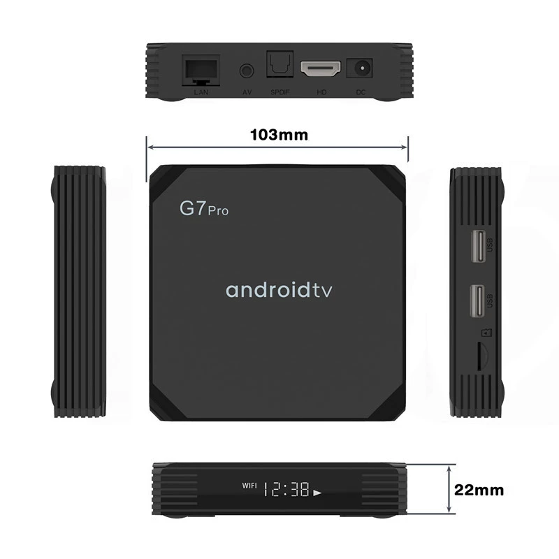 G7 Pro набор - топ-бокс S905y4 Android 4/32ГБ ТВ-бокс 4K HD плеер tvbox
