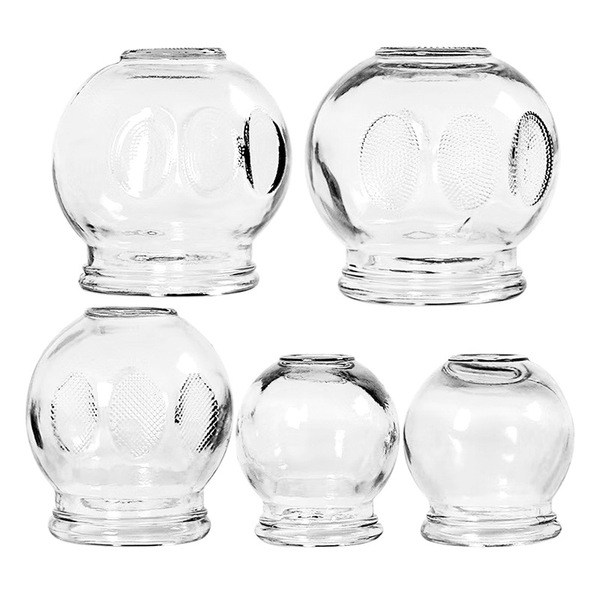Glass cupping traditional Chinese medicine jar thickened beauty…