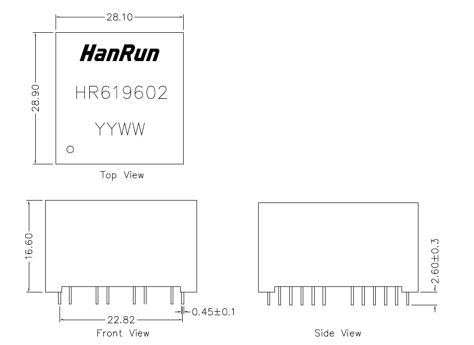 HR619602 HanRun汉仁原厂供应网络插口座全塑多位连体RJ45连接器
