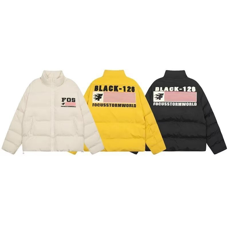 Miesten vaatteet Billionaire Boys BUFU National Fashion Retro Letter Bread Cotton Jacket Miesten talvi pariskunnalle High Street -puuvillatakki_voghion.com