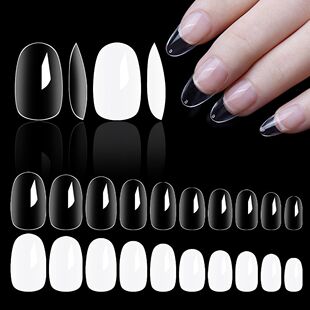 Painted nail short round full paste children's nail art fake nail nail piece wearing a short nail piece Yiwu nail art wholesale