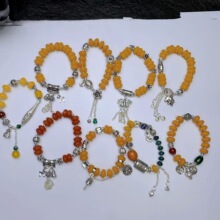 复古民族风新中式仿蜜蜡流苏手链民族风古风时尚送闺蜜手饰品礼物