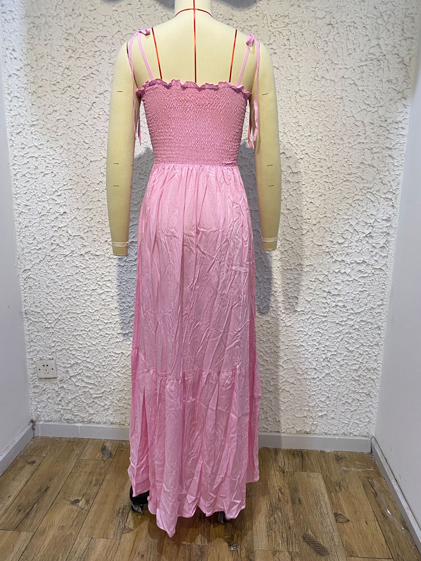 Venta Al Por Mayor Mujeres Vacaciones Color Sólido Fiesta Fiesta Correa Sin Cuello Sin Mangas Vestidos Oscilante display picture 32