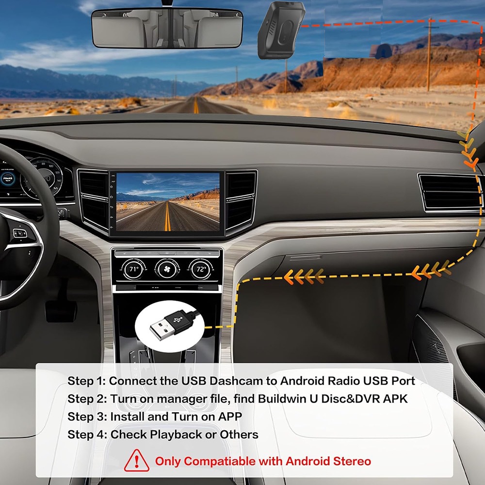 Cross-Border Universal High-Definition Large-Screen Android Navigation Dedicated Adas Hidden USB Digital Dog Driving Recorder