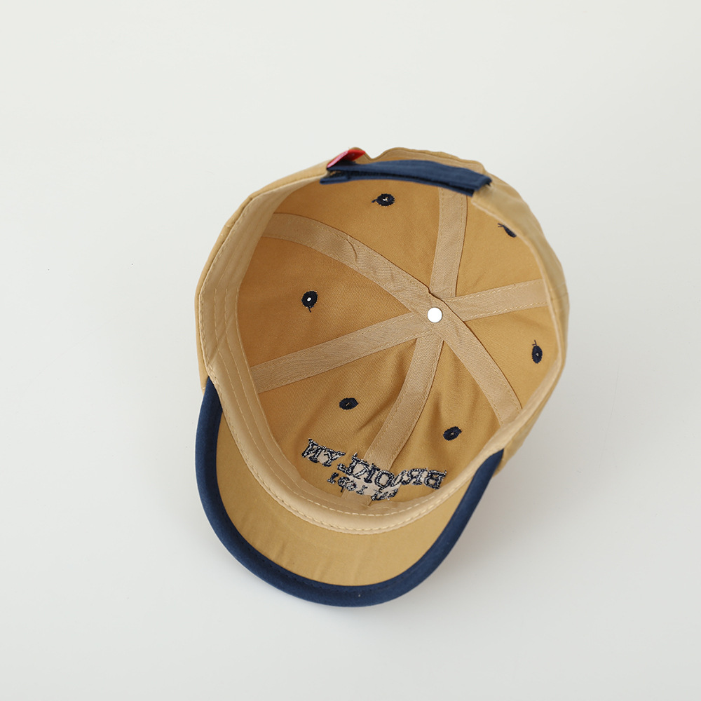 2025 primavera sombrero de niños bordado letras sombrero de béisbol bebé sombrero de bordes cortos sombrero de boca de pato sombrero para niños y niñas sombrero de sombrero