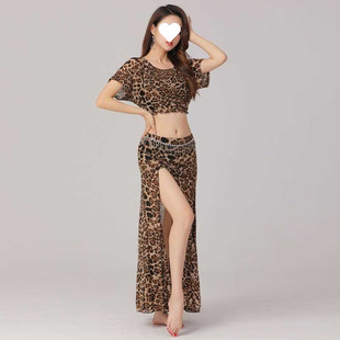 T7G Autumn and Winter New Large Size Belly Dance Practice Clothes Set Oriental Dance Performance Performance
