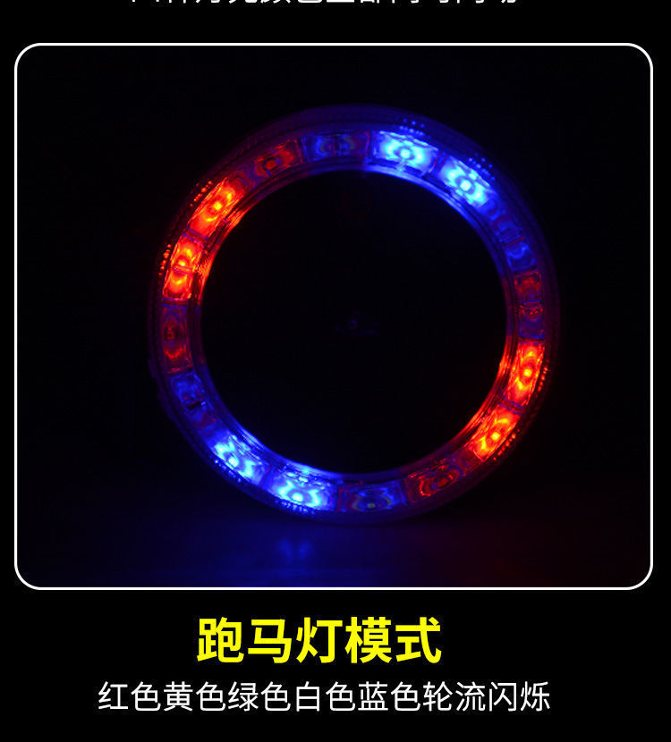 Car anti-collision solar warning flash light car truck car night safety led wiring-free tail light