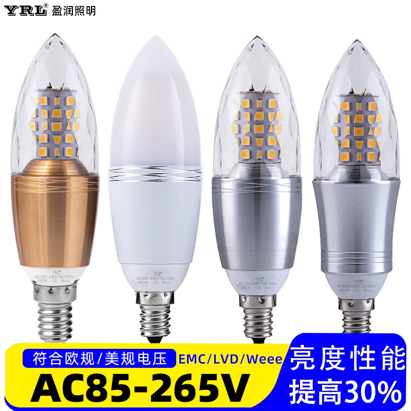 LED свеча, атмосферная лампа, (поставки через границу), с винтовой розеткой, 12Вт, интернет-знаменитость