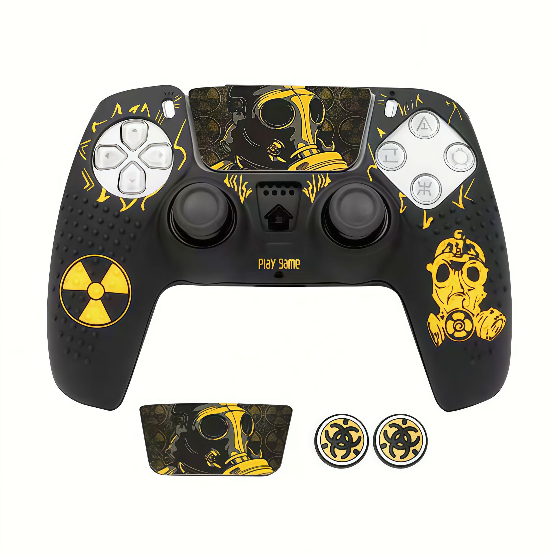 Spider-Man PS5 cubierta de mango P5 cubierta de silicona sombrera de rocker pegatinas de mango de juego una pieza