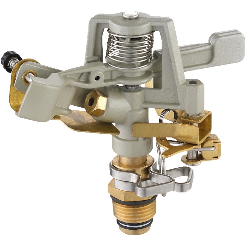 Aleación de zinc 360 grados giratorio Rocker brazo rociador riego agrícola rociador de agua Césped Paisajismo riego automático rociador