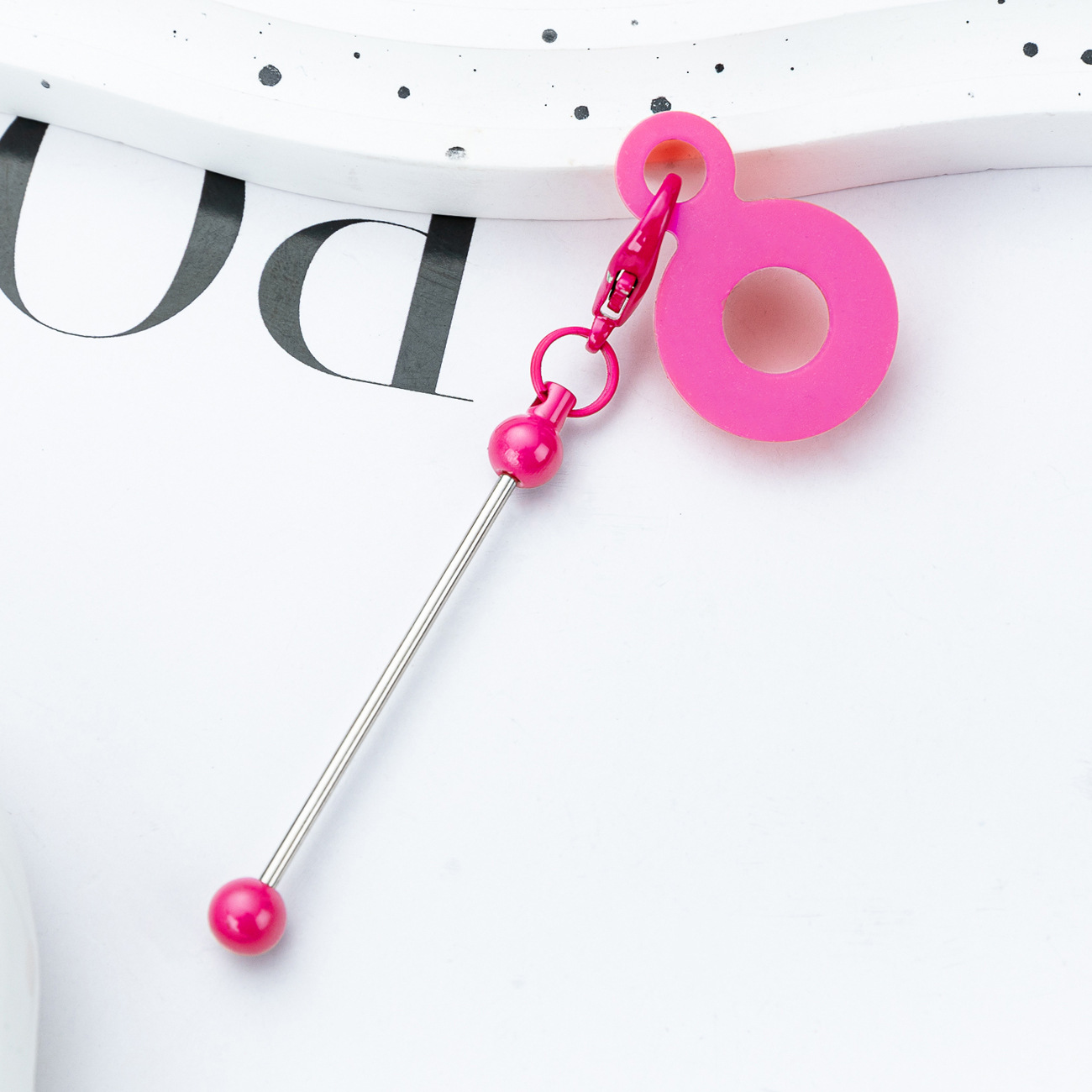 DIY cuentas de paja de silicona colgante para 8mm - 10mm taza de agua paja de silicona decoración fábrica al por mayor