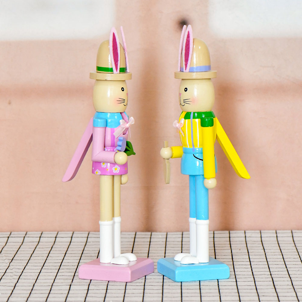 Nuevo 25cm conejo de Pascua color salto pantalones de cinturón de muñecas persona de atmósfera diseño mayorista en stock