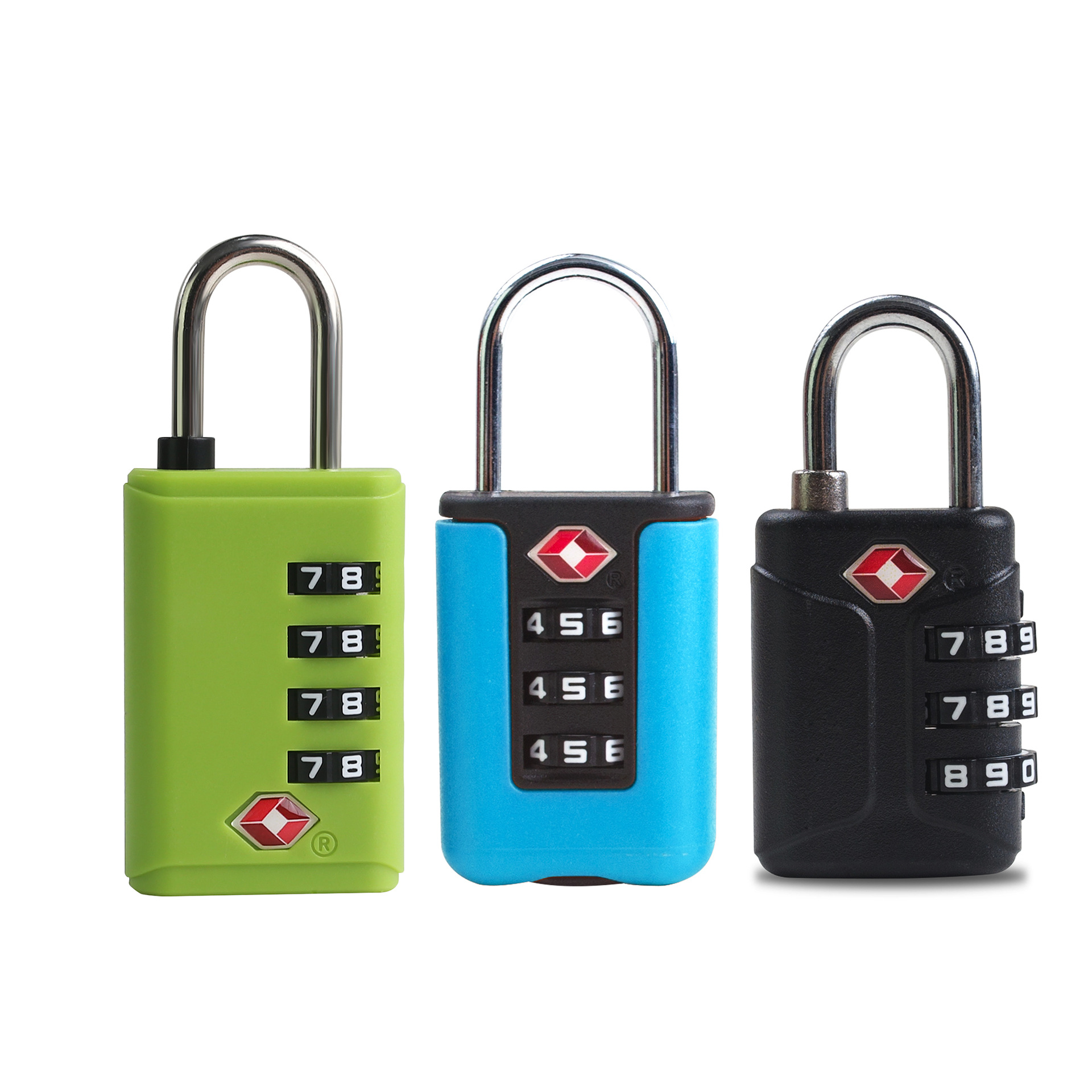 [Impuestos incluidos] Recordatorio de desbloqueo TSA Cerradura de aduana Cerradura ABS Equipaje Armario de gimnasio Candado de contraseña Cerradura de contraseña