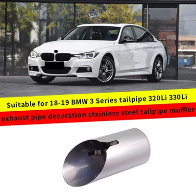 18-19 BMW 3 Seriyası 320Li 330Li üçün paslanmayan polad çıxış borusu bəzəyi