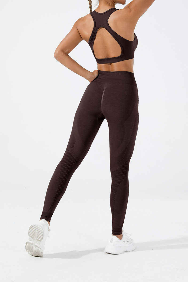 Modern Style Simple Style Solid Color Cotton Spandex U Neck Tracksuit Vest Leggings display picture 25