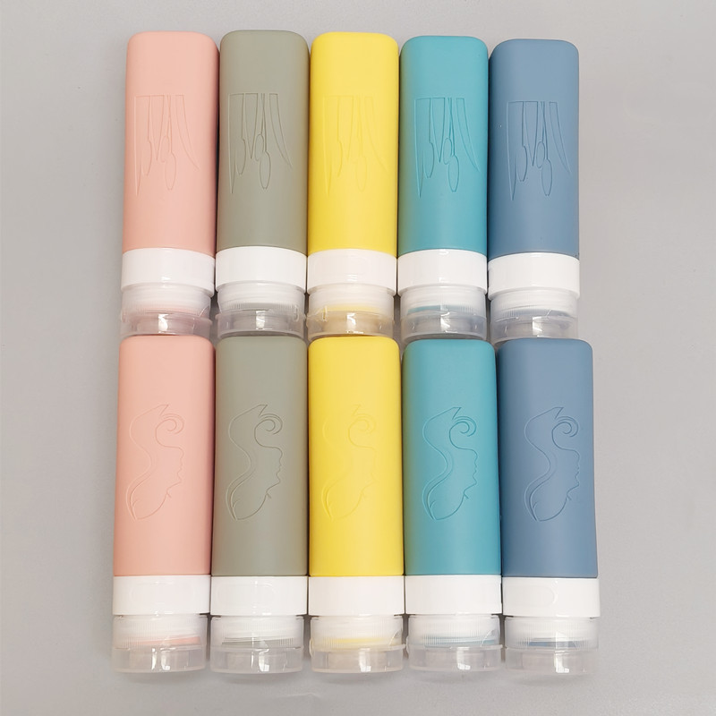 亚马逊旅行硅胶分装瓶挤压式软乳液瓶化妆品沐浴露洗发水便携空瓶