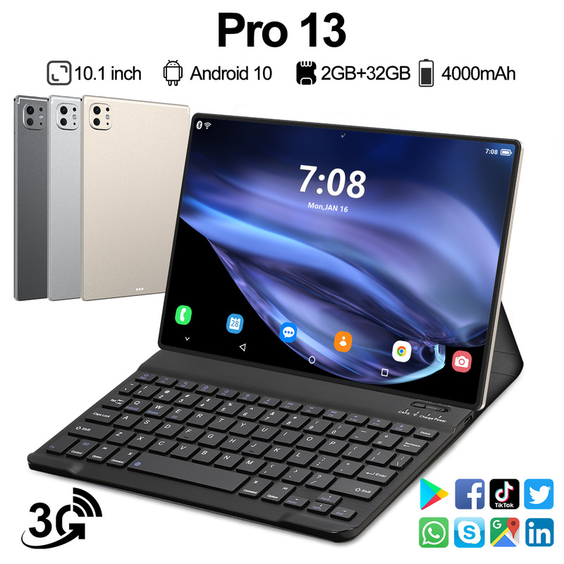 Cross-Border Tablet New Pro 13 10.1inch Screen 2+32g Android System 10 Ozon Hot Model Cross-Border Tablet New Pro 13 10.1inch Screen 2+32g Android System 10 Ozon Hot Model