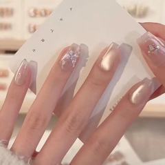 【上春山】手工穿戴甲超顯白光療穿戴甲蝴蝶穿戴甲可拆卸工廠批發