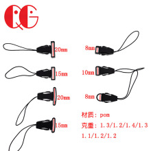厂家直销 大量现货 塑胶飞机扣 手机绳扣 织带挂扣