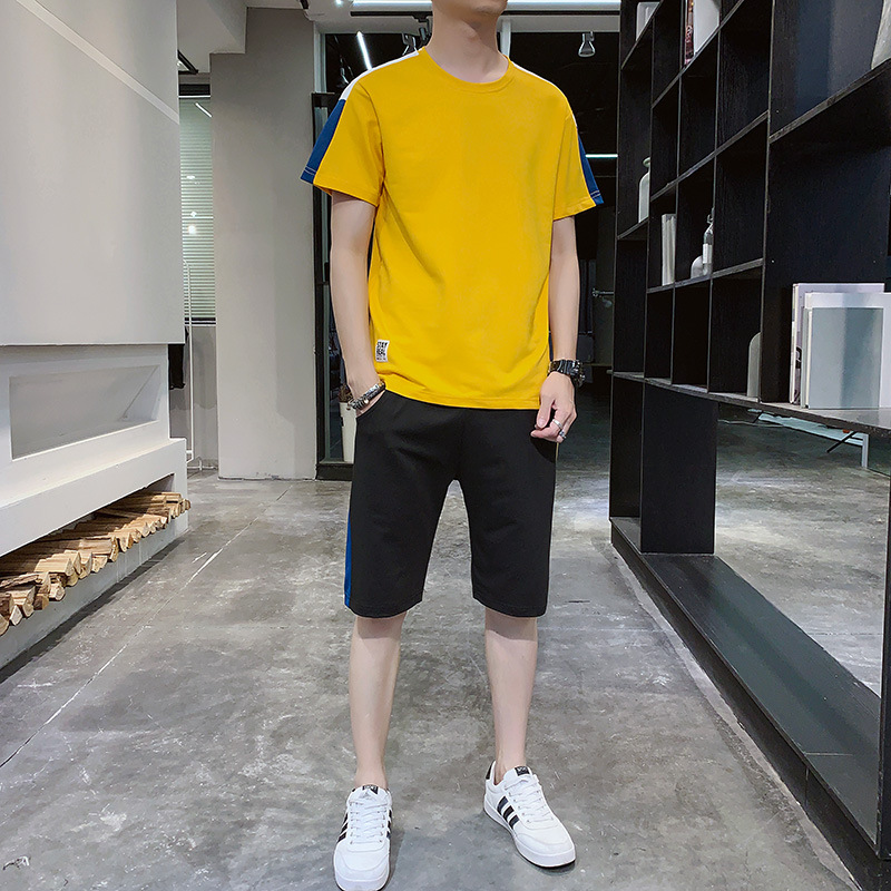 [Fabrica directa en stock] 2025 nuevo traje de hombre joven transpirable de moda con corto guapo