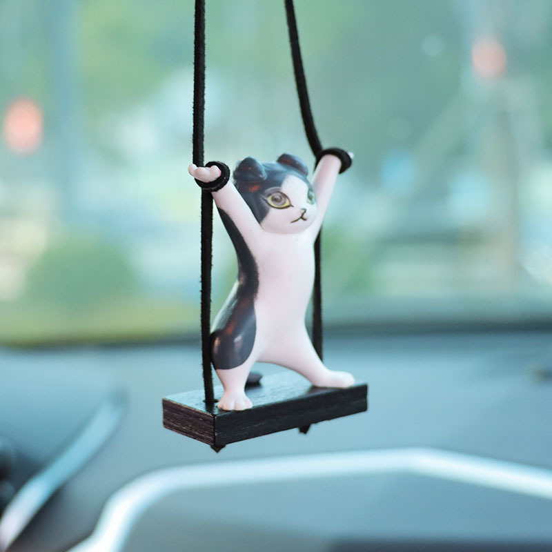 Twisted Waist Cat Car Pendant Car Interior Decoration Supplies Car Pendant Pendant Car Charms Car Supplies Batch