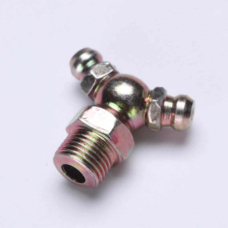 樱芝雪 Supply M10*1 color zinc straight oil nozzle, curved oil nozzle, double-ended iron oil nozzle, supplied by the manufacturer