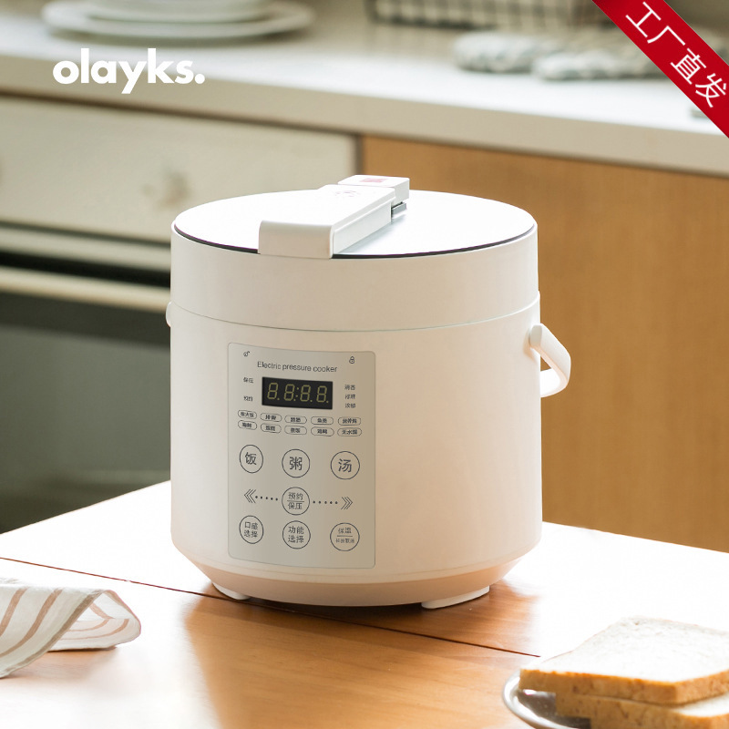 olayks Orek Electric Pressure Cooker Household Small Multifunctional Mini Smart 2L Pressure Cooker Rice Cooker 1-2 People 3