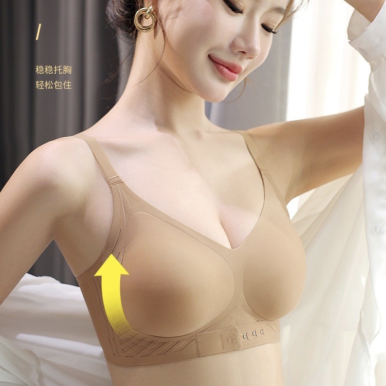 Venta directa de fábrica comercio electrónico transfronterizo Sudeste de Asia Vietnam Tailandia damas sin costuras sujetador de recogida lateral cómodo
