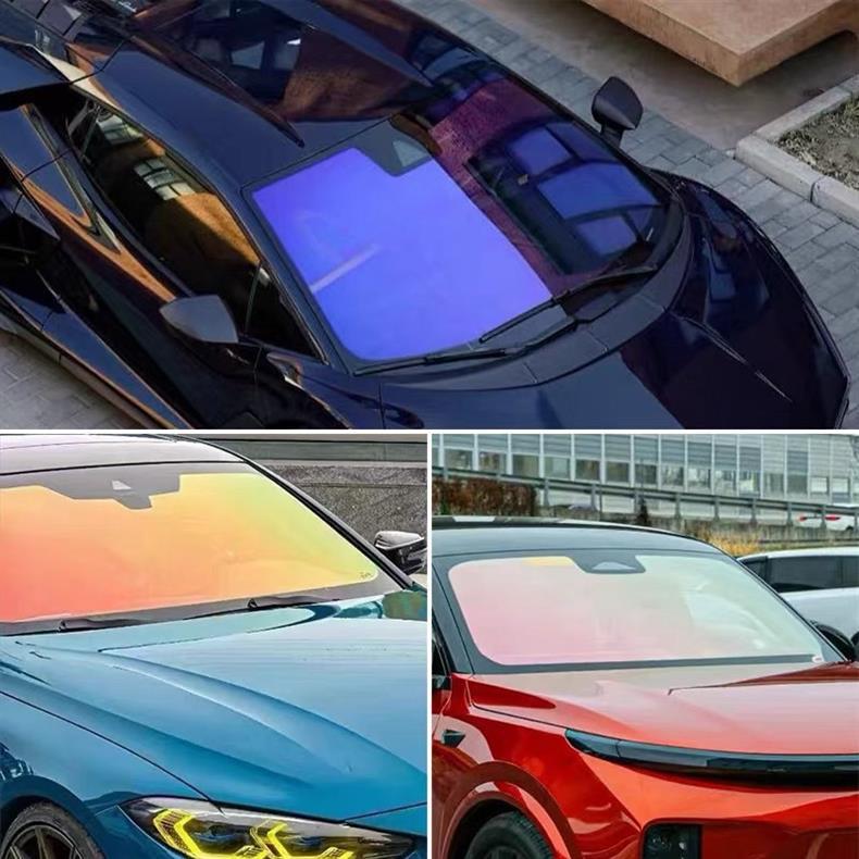 Manufacturer Imperial Purple Ghost Rose Colorful Front Window Film Car Window Sunscreen Film Heat Insulation Film Car Solar Film
