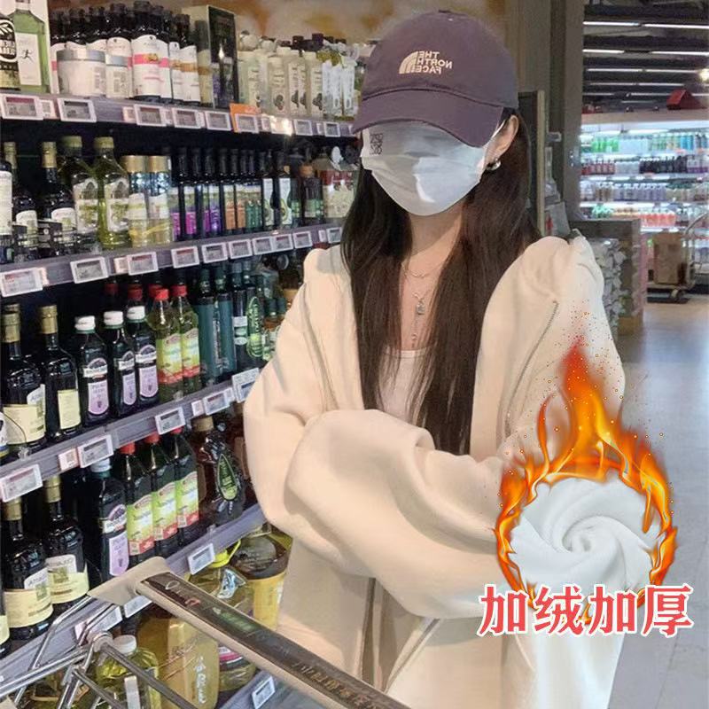 山东即墨初秋粉色卫衣外套女秋冬季小个子连帽衣韩系早秋穿搭2025|undefined