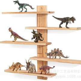 木质墙壁置物架壁挂式隔板手办娃娃盲盒展示架多层绿植花盆架书架