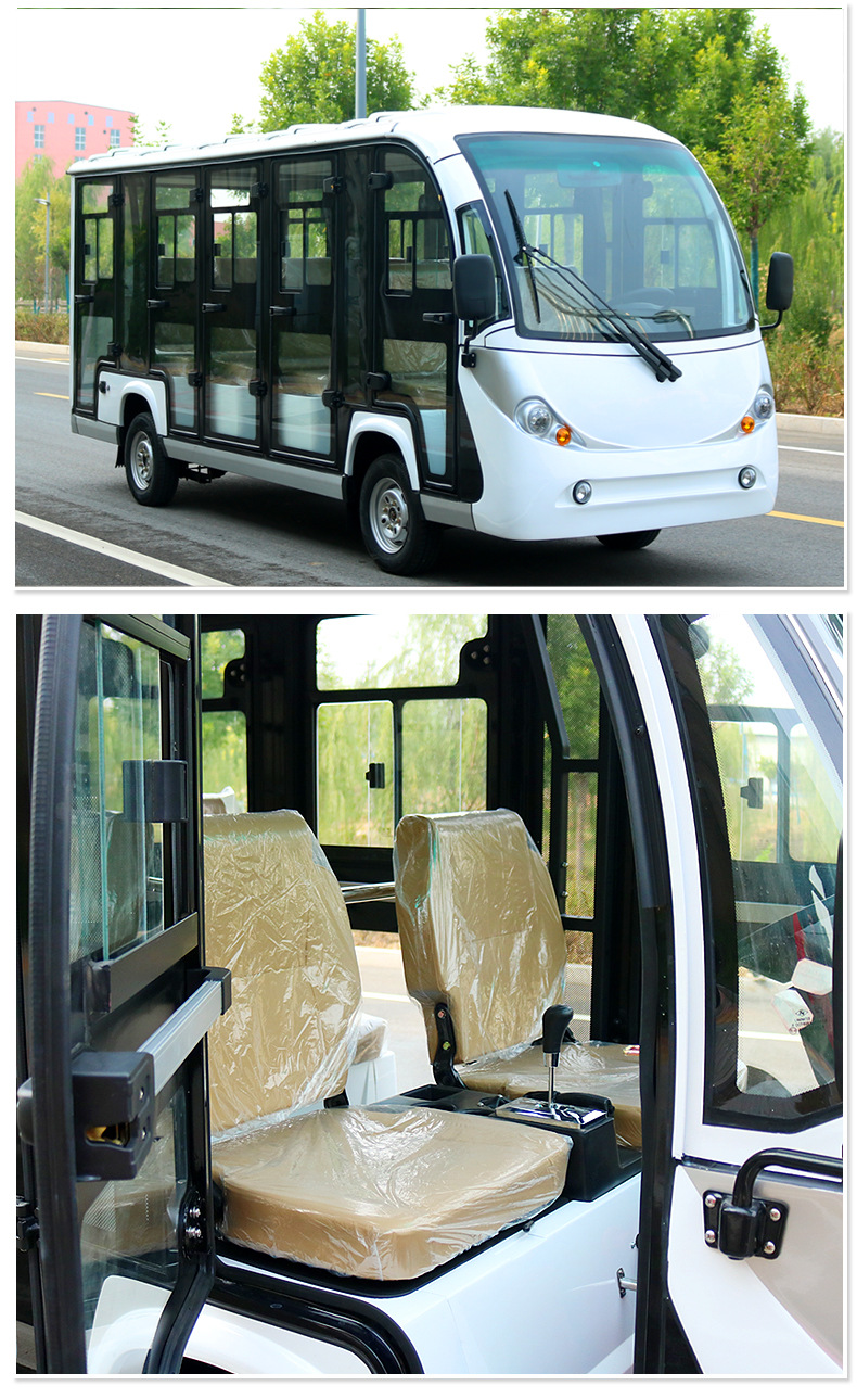 Electric Sightseeing Car, Four-Wheeled Vehicle for Tourist Areas, Hotel Reception, Real Estate Tours, Property Viewing, Park Shuttle, Factory Tour, and Sightseeing Vehicle