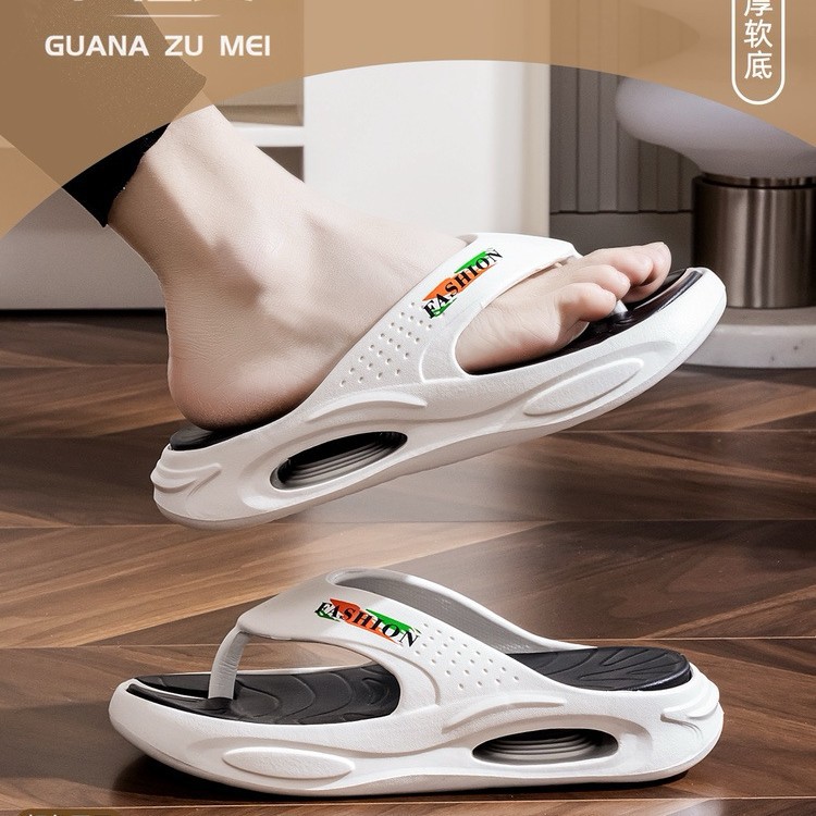 人字拖男款夏季潮牌个性外穿夹脚踩屎感运动拖鞋防滑厚底沙滩凉鞋