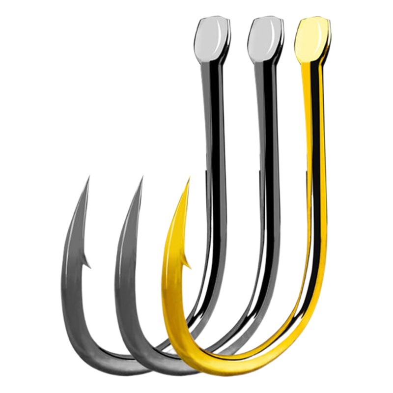 Iseny Stingless Bulk Gold Black Fish Hook Bulk Big Blast Hook Bionic String Hook Fishing Gear Wholesale