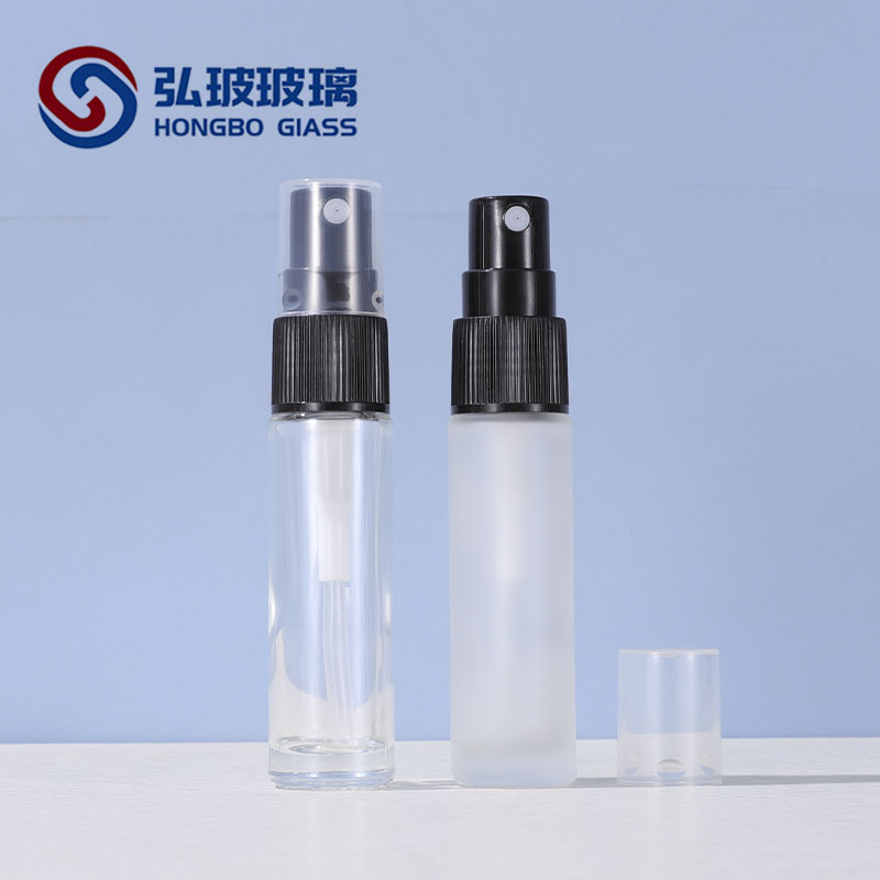 10ml de botella de spray de vidrio transparente botella de spray desinfectante regadera perfume sub-botella
